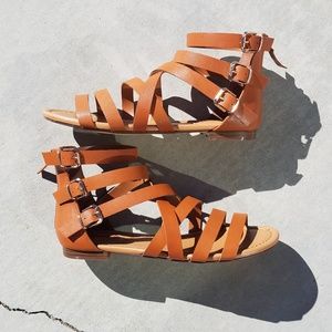 NWOT Breckelle's Strappy Gladiator Sandals